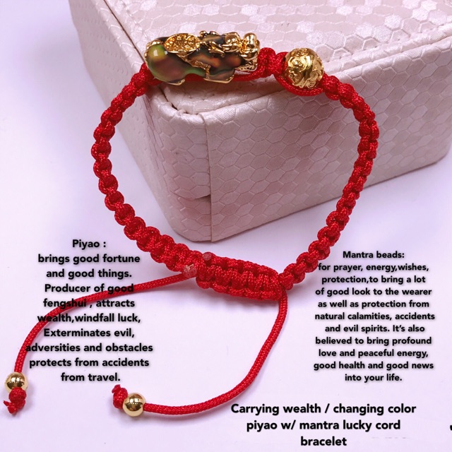 Piyao red deals bracelet meaning