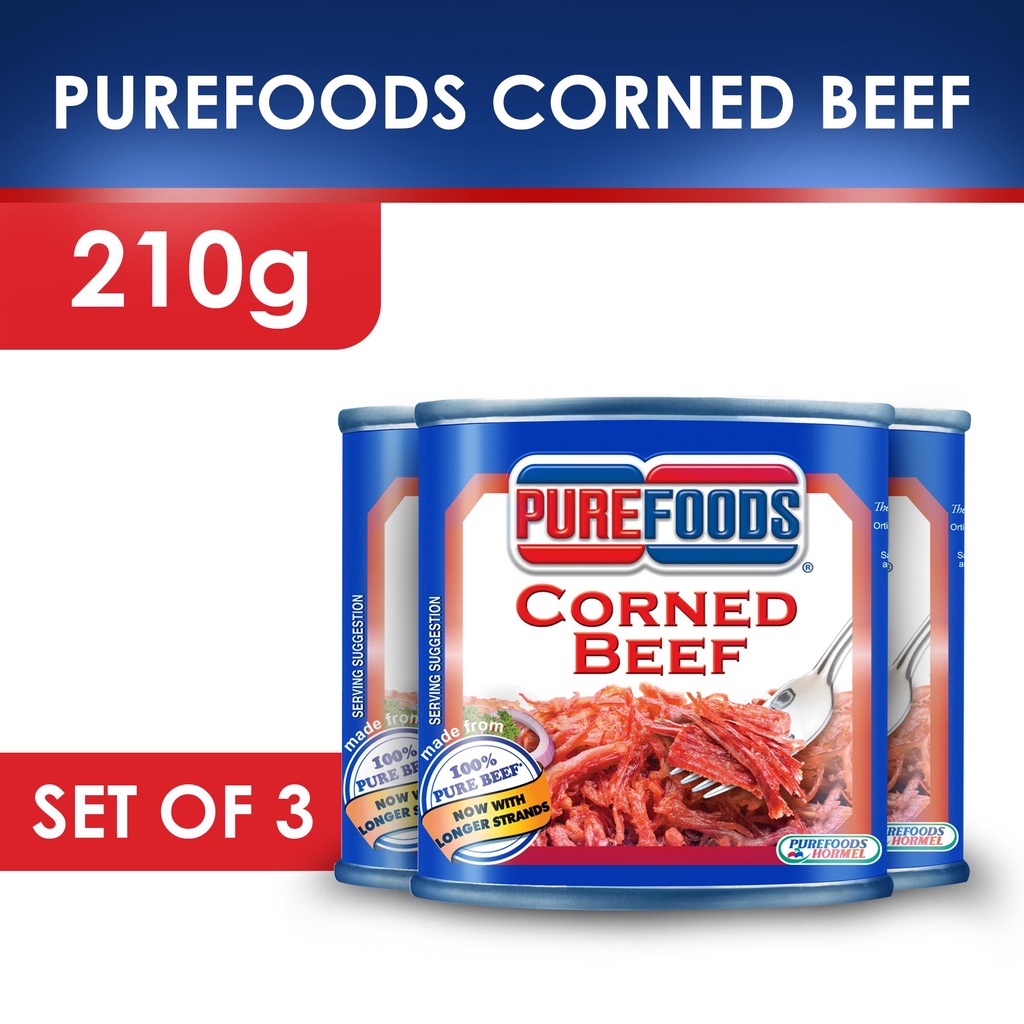 Purefoods Corned Beef (210g) Set of 3 Shopee Philippines