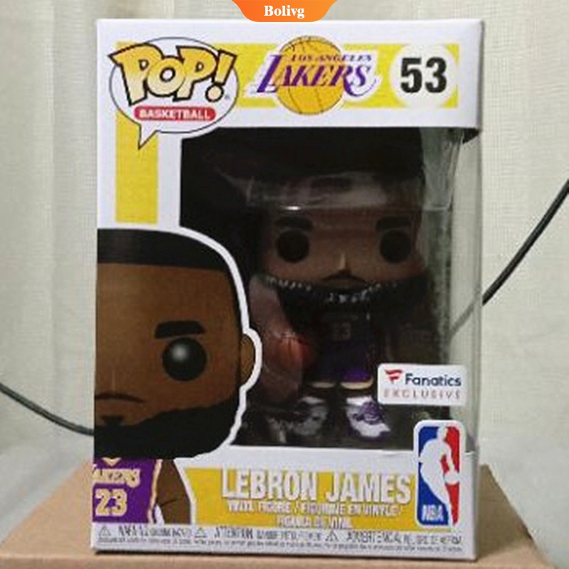 Funko Pop! Basketball NBA LeBron James Lakers (Purple Jersey) Fanatics  Exclusive Figure #53 for Men