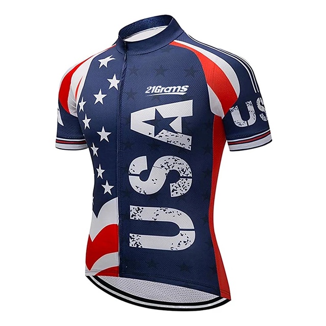 Ready Stock New Style Men's Short Sleeve Cycling Jersey Shirt T-shirt 