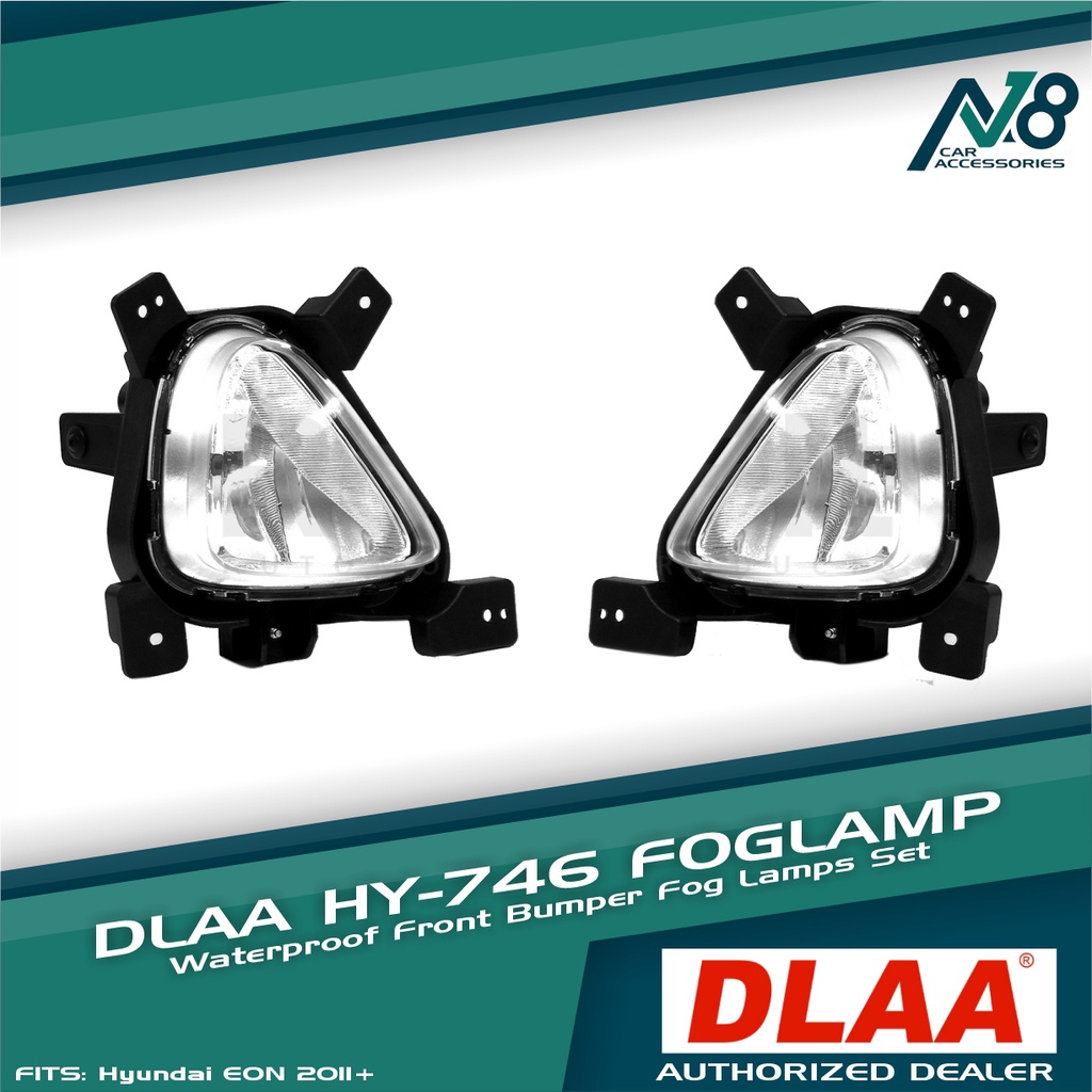 Dlaa Genuine Fog Lamp Fog Light V W With Wiring Kit And Switch For Hyundai Eon