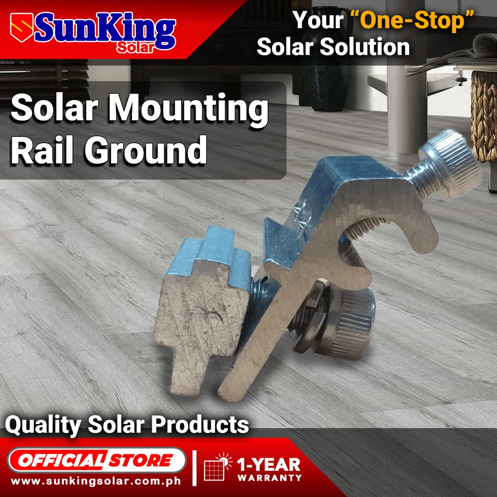 Solar Mounting Rail Ground Lugs Sunking Solar | Shopee Philippines