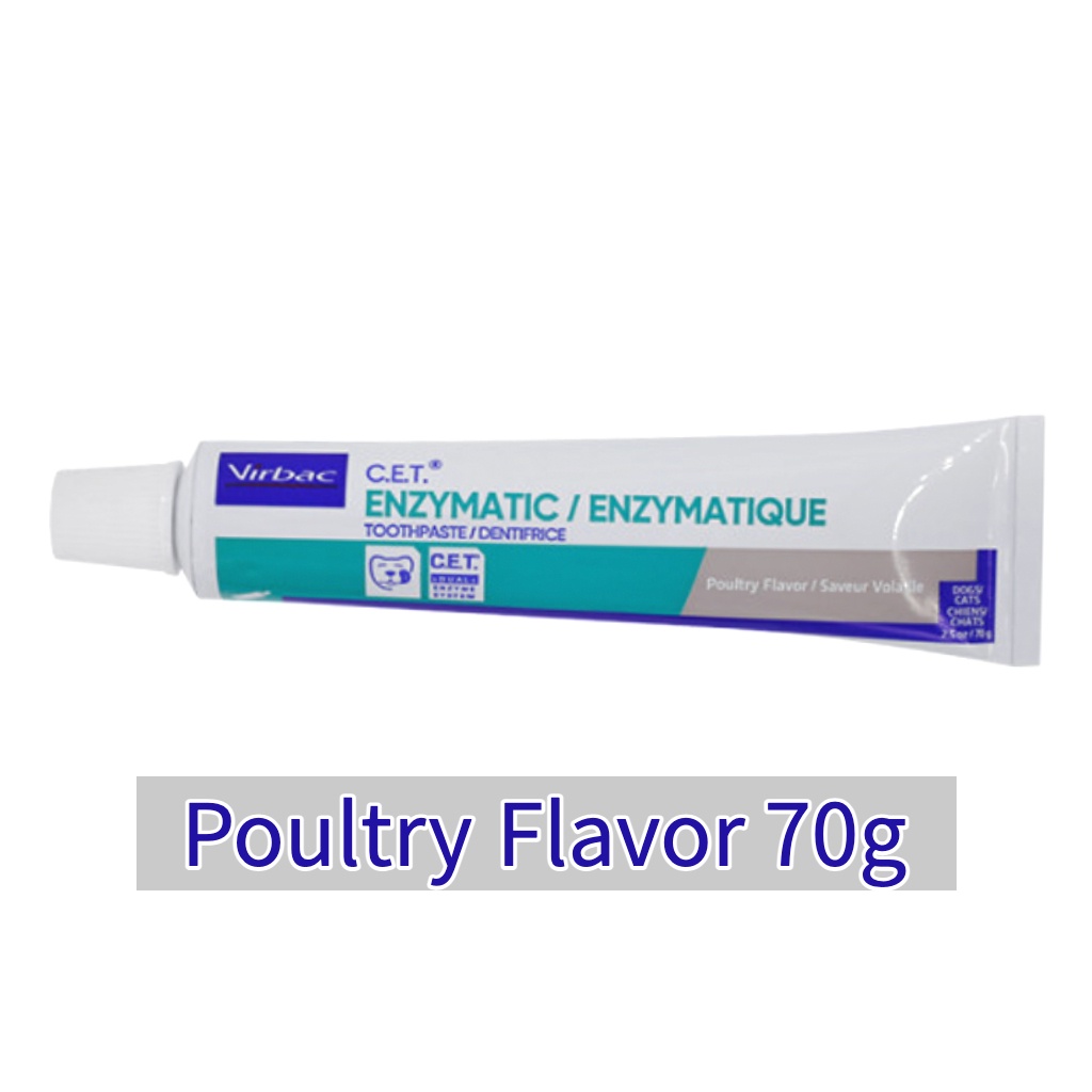 Virbac C.E.T Enzymatic Toothpaste Poultry Vanilla Mint Flavor 70g