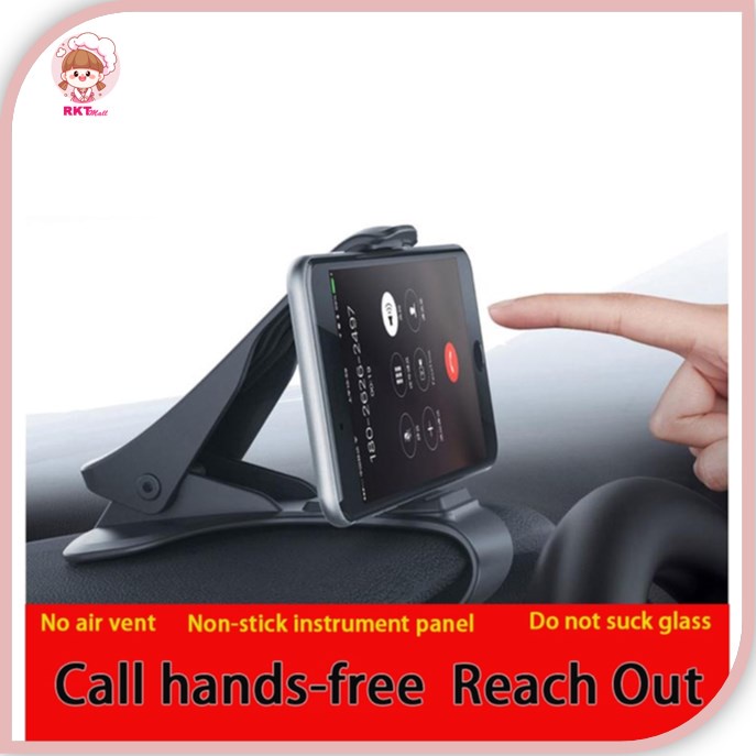 Rkt_Mall Car Phone Holder Adjustable Dashboard Clip Mount Stand GPS ...