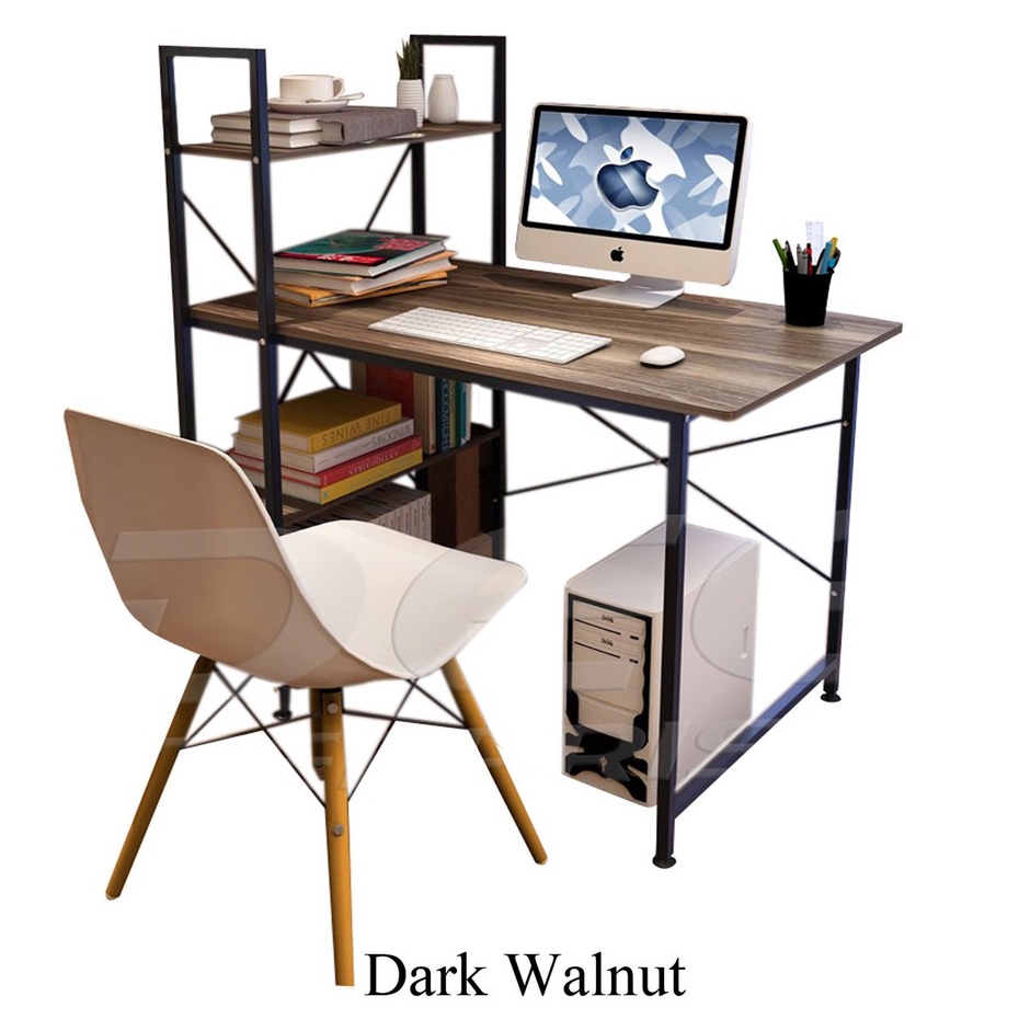 Computer Table - Tailee CD-01 Dark Walnut | Shopee Philippines