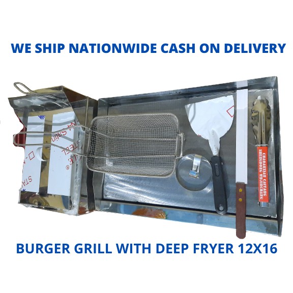 Burger grill with deep fryer 12X16 Shopee Philippines