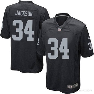 Oakland Raiders #34 Bo Jackson 2019 Gray Gridiron Team Logo Limited  Stitched NFL Jersey