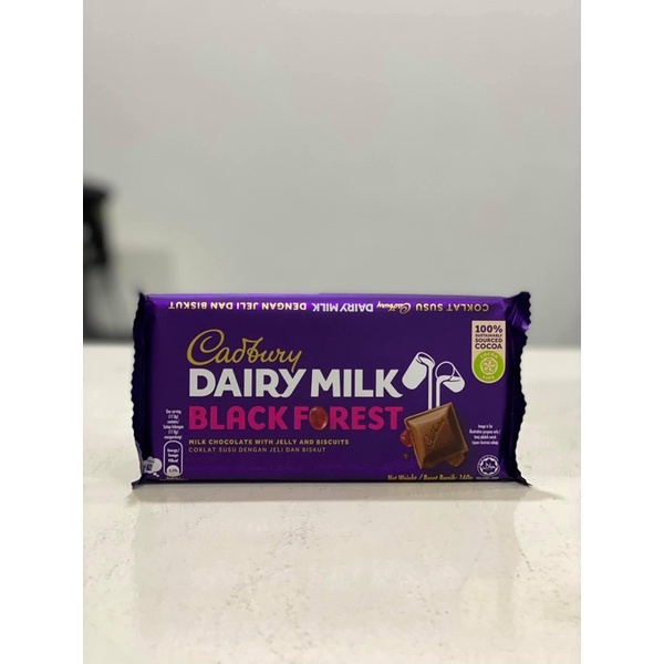 Cadbury Dairy Milk Black Forest 160g | Shopee Philippines