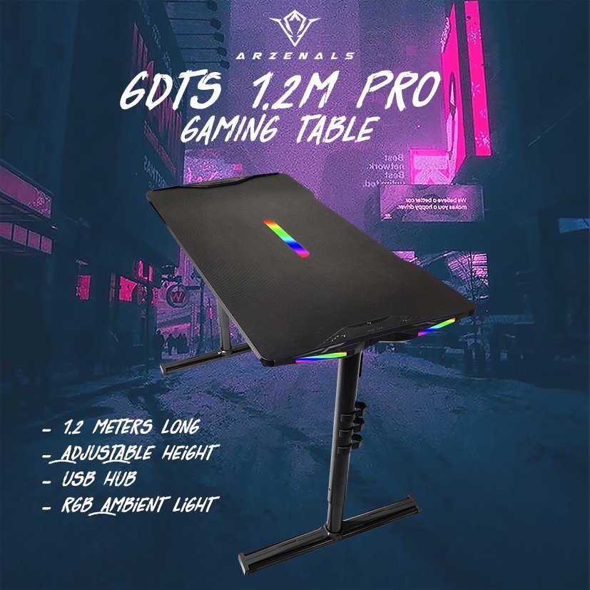 1.2 Meters Arzenals Pro Gaming Office Table Shopee Philippines