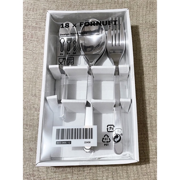 Brand New Authentic IKEA 12pc. Mopsig Flatware Set / 18pc Fornuft Set