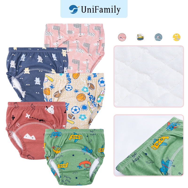 UniFamily Kids Potty Training Pants Baby Underwear Cloth Diaper Pant ...