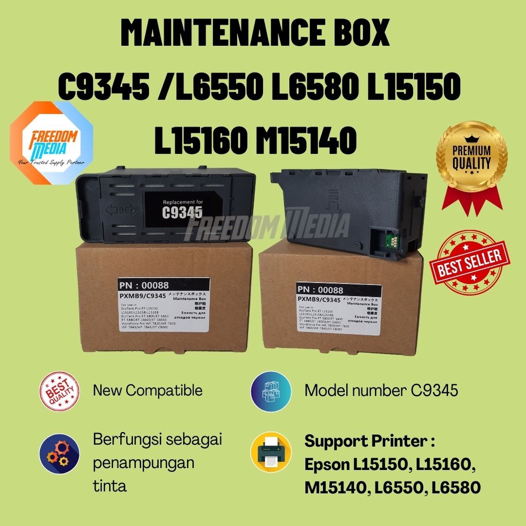 Maintenance Box C9345 Epson L15150 L15160 L6550 L6580 Et 5800 Shopee Philippines 2829