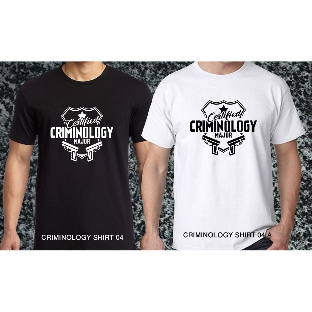 Criminology t shirt design on sale