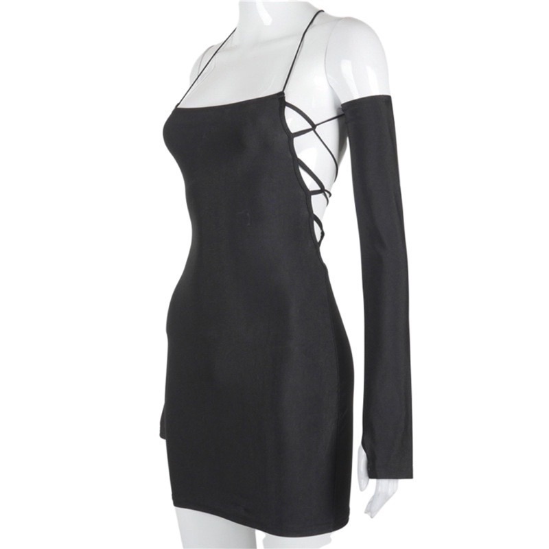 backless dress shopee Shop black for Sale on Philippines Feancey Vacation Dresses for sheer Color:Purple Foil This mini dress features