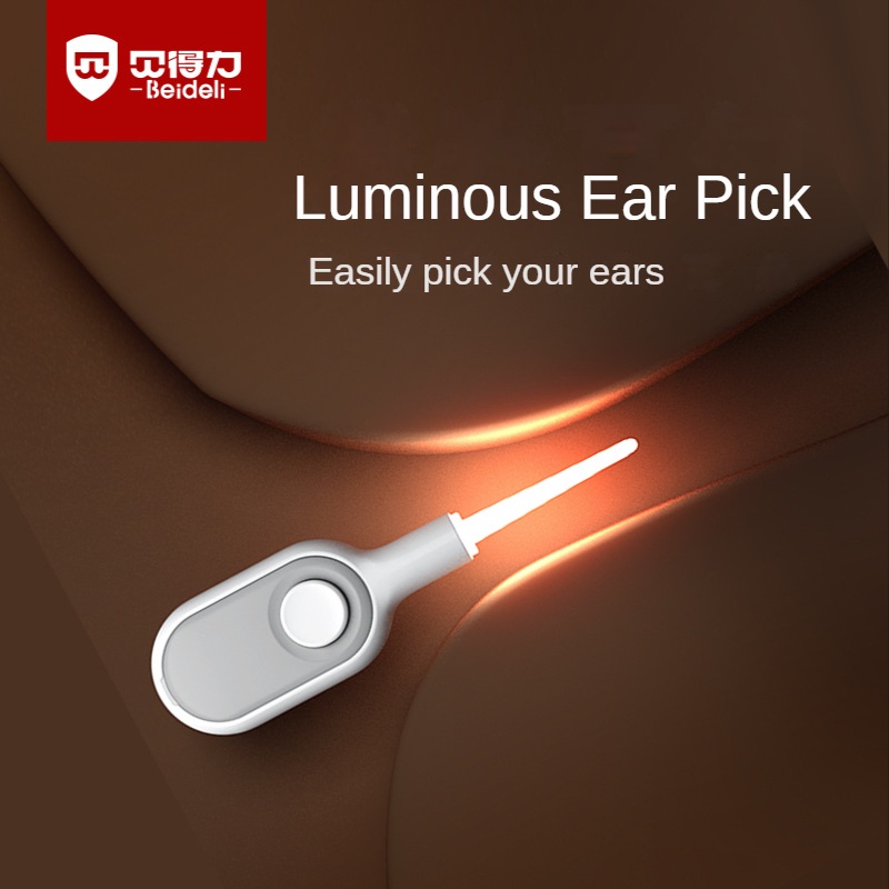 Baby Lightemitting Ear Spoon Baby Ear Picking Buckle Tweezers Visual