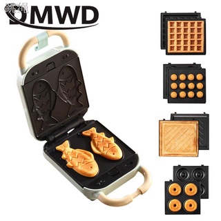 DMWD Automatic Non-stick Electric Cartoon waffle maker muffin pancake maker  Mini Crepe Cooker Multifunction children Breakfast - AliExpress