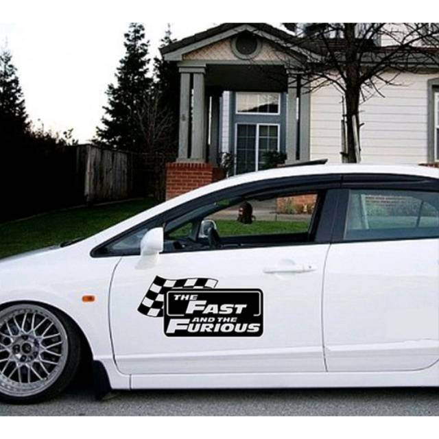 THE FAST AND THE FURIOUS cutting sticker car sticker/ car side body ...