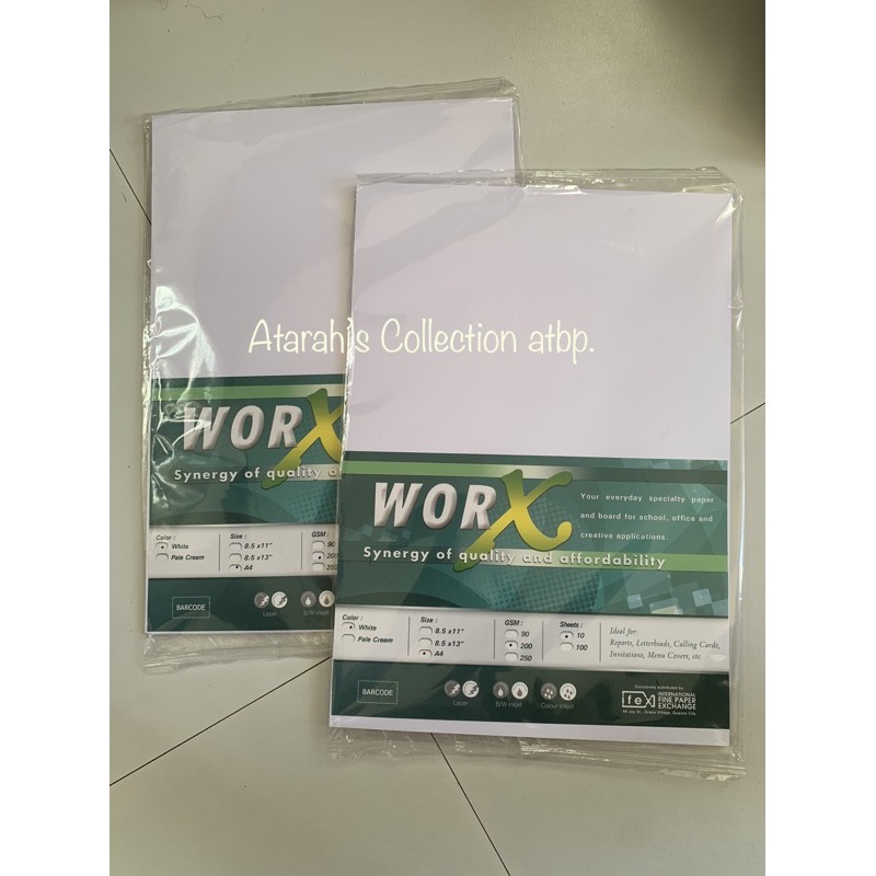 Vellum Board WORX thick paper Shopee Philippines