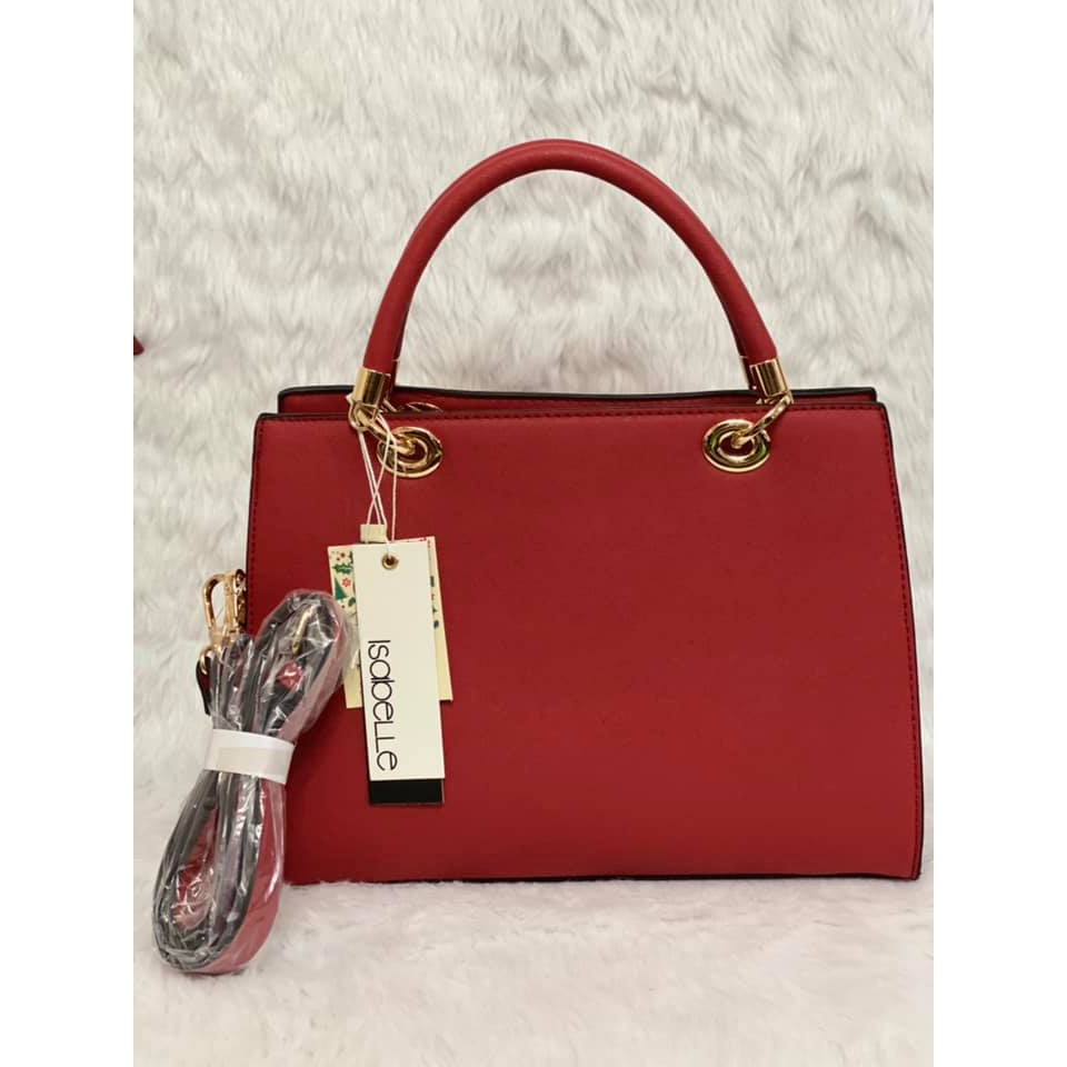 Brand New Original from U.S. ISABELLE Vegan Leather Twoway Handbag/Satchel with Sling Shopee