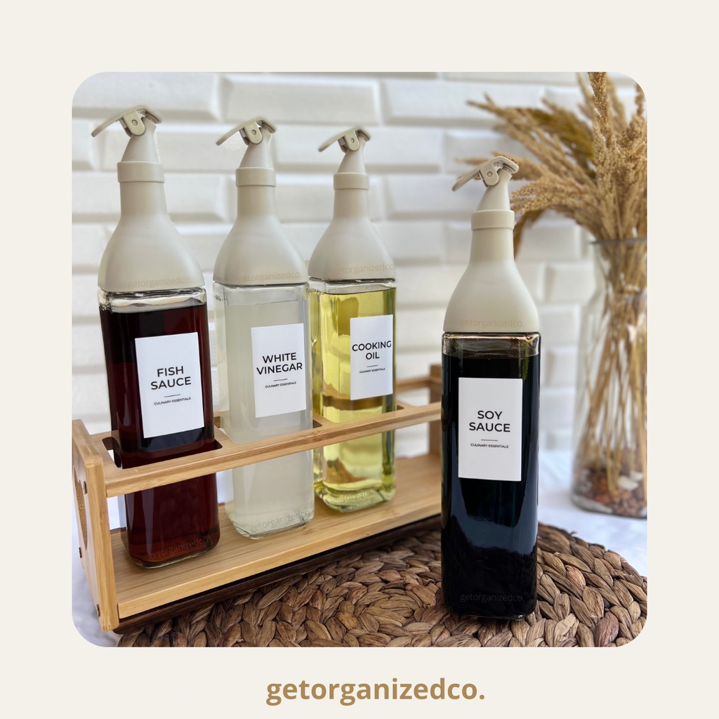 GORDON Square Oil Condiment Sauce Seasoning Bottle - Sold PER PIECE ...