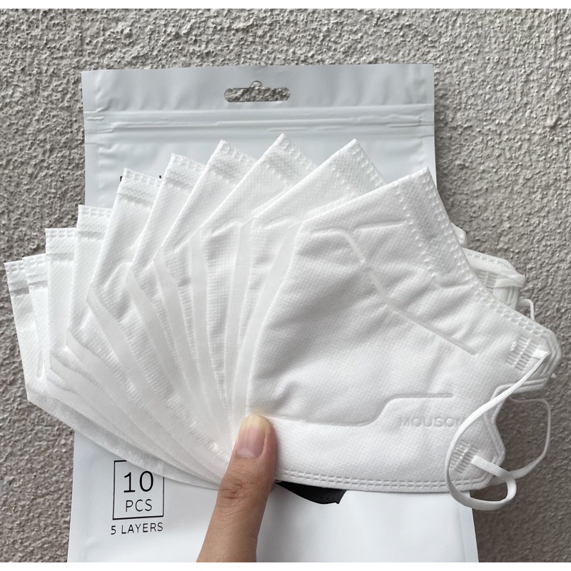 Mouson Pro facemask White 10pcs | Shopee Philippines