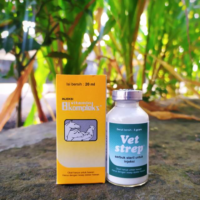 1 Package Of Sick Medicine B. Complex 20ml+Vet Strep 5gr For Chicken