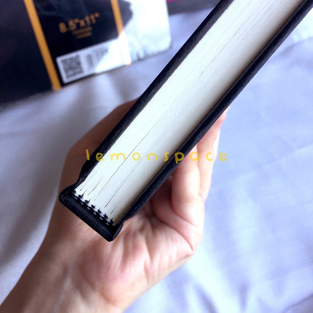 LESPI A3 A4 A5 Black Hardbound Sketch Book 110gsm 160gsm 180gsm ...