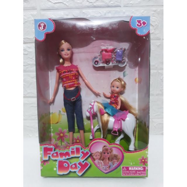 Barbie pinktastic horse and hot sale dolls