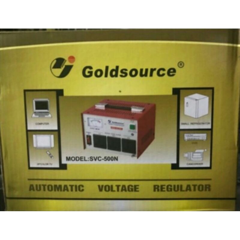 ORIGINAL GOLDSOURCE Automatic Voltage Regulator 500watts (AVR) | Shopee ...