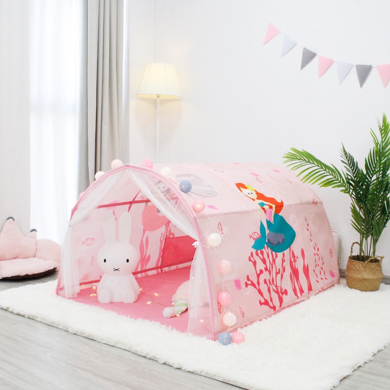 Children's Bed Tent Baby Bed Tunnel Game House Bed Canopy Princess Bed
