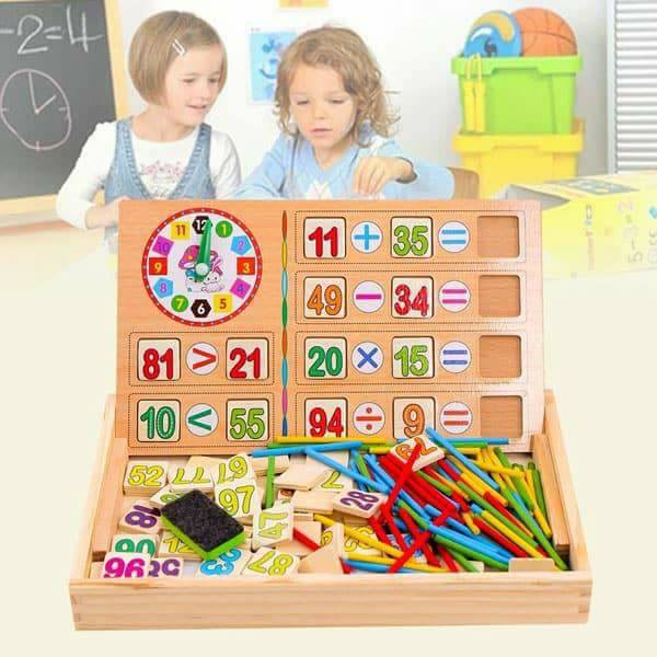 Wooden Smart Math Learning Table For Kids | Shopee Philippines