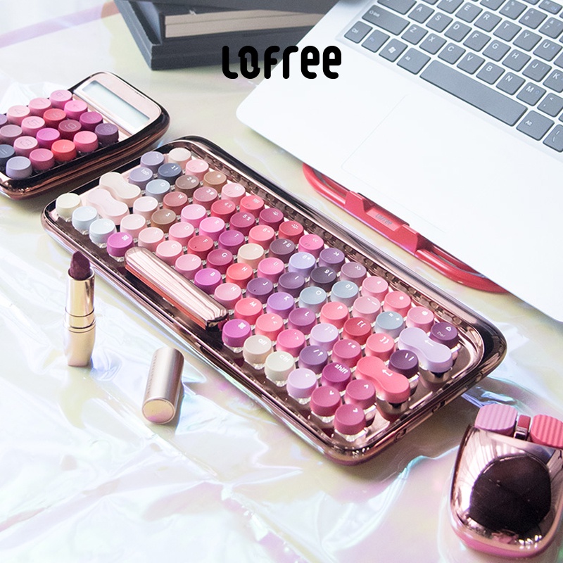 Lofree Luofei lipstick mechanical keyboard mouse set Bluetooth wireless