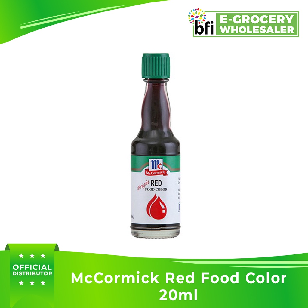 BFI McCormick Red Food Color 20ml Shopee Philippines