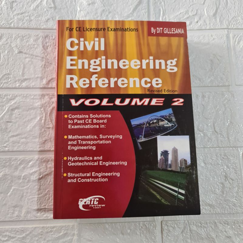 (Authentic)Civil Engineering Reference volume 2 By;DIT GILLESANIA ...