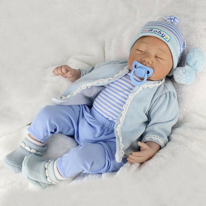 22 Reborn Baby Dolls Lifelike Toddler Boy Silicone Vinyl Newborn Doll Xmas  Gift