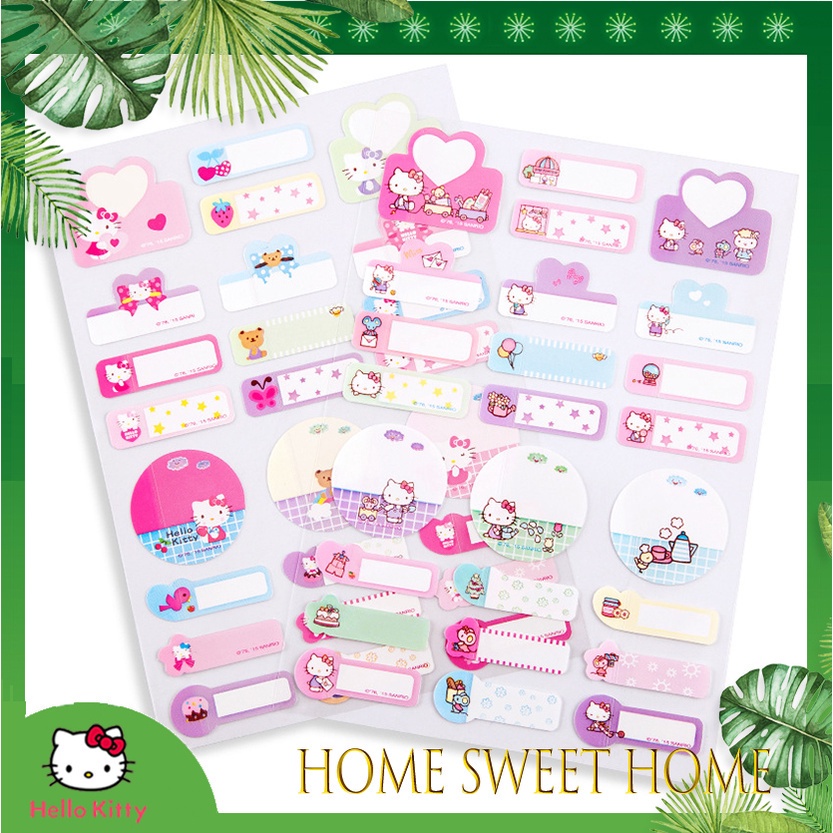 Hello Kitty Name stickers [Authorization] pack of 25 stickers Shopee