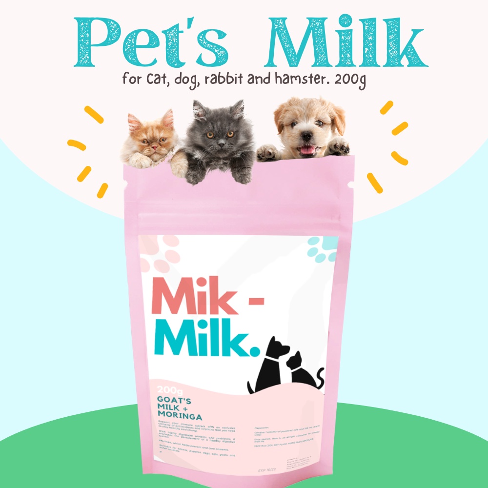Goats Milk Mik Milk (200g) pet milk replacer puppies kitten hamster