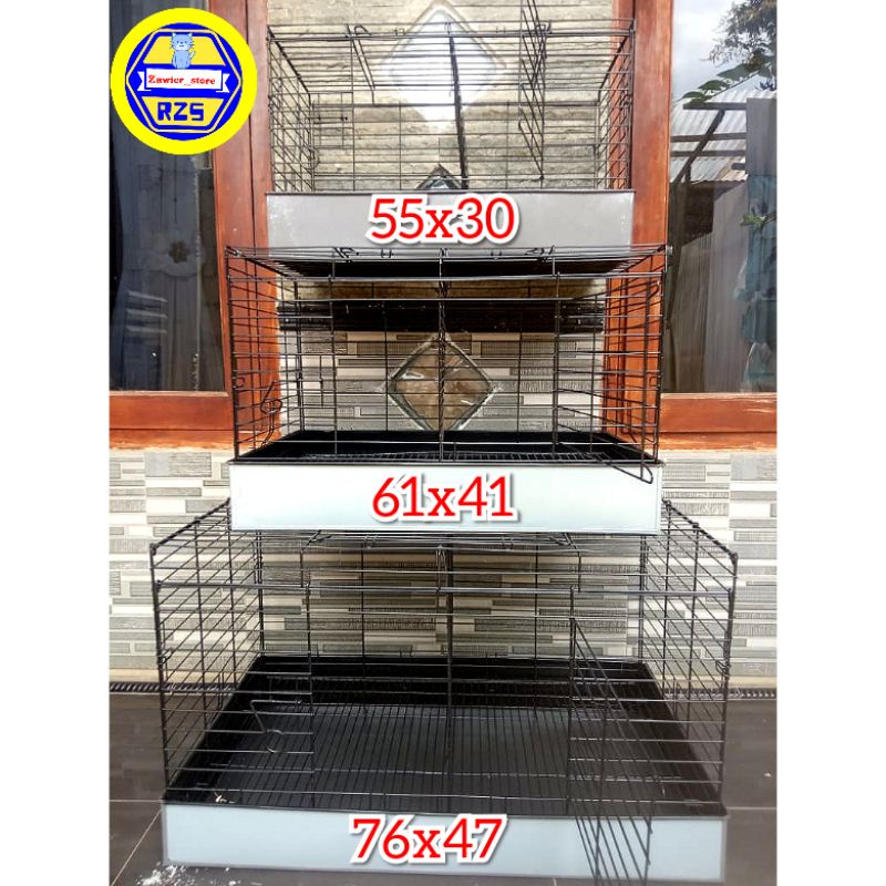 Galvanized jumbo rabbit cage size 76 | Shopee Philippines