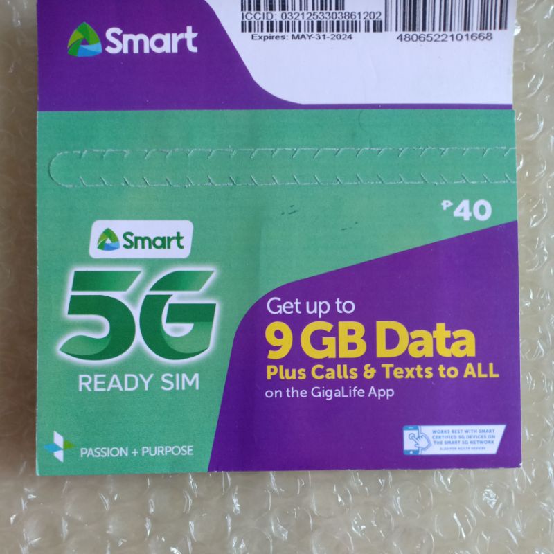 Smart 5G Ready SIM Triple Cut(Regular Micro Nano) | Shopee Philippines