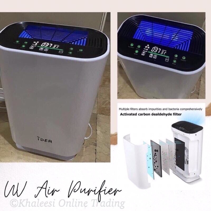 Ider air purifier store with uv light