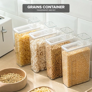 3L Cereal Storage Dispenser Kitchen Pantry Rice Grain Dry Food Container 2  Grid