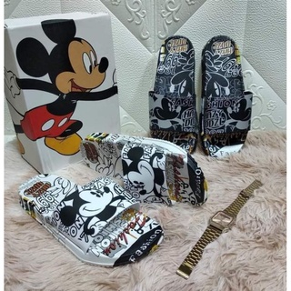 Mickey mouse clearance slippers womens