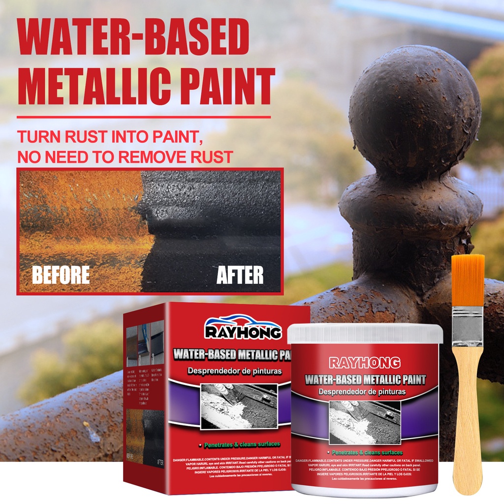 Metal Rust Remover Water-Based Metallic Paint Rust Removal