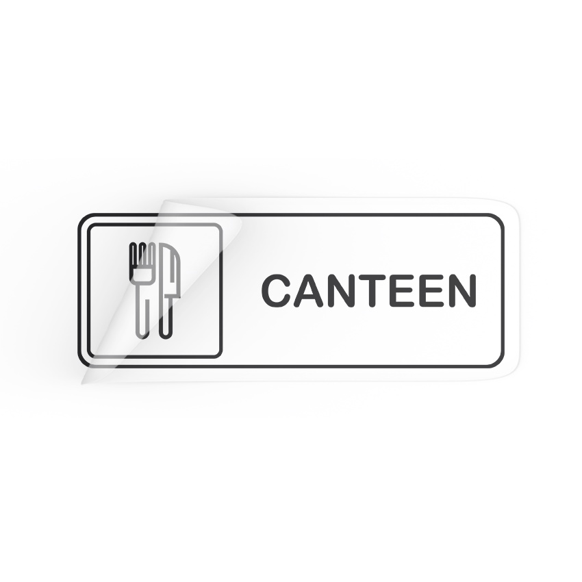 Canteen sticker canteen school canteen sticker sign Marker Stickers