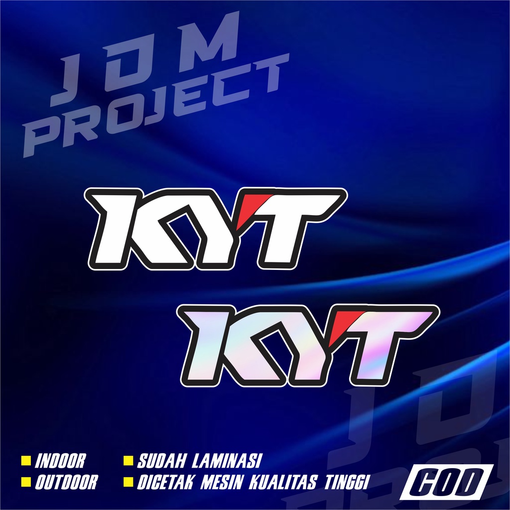 SMALL KYT printing sticker 4,7cm x 1.5cm JDM | Shopee Philippines