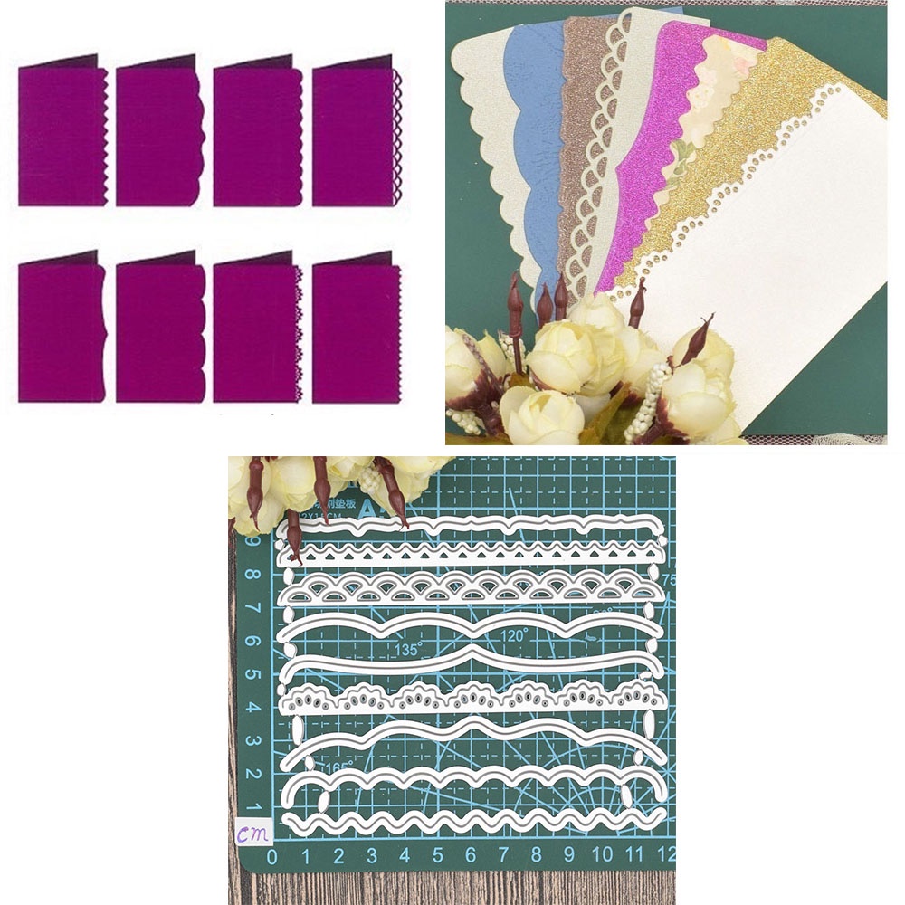 Geometry Background Metal Cutting Dies - DIY Scrapbooking Templates For Cards & Photo Albums