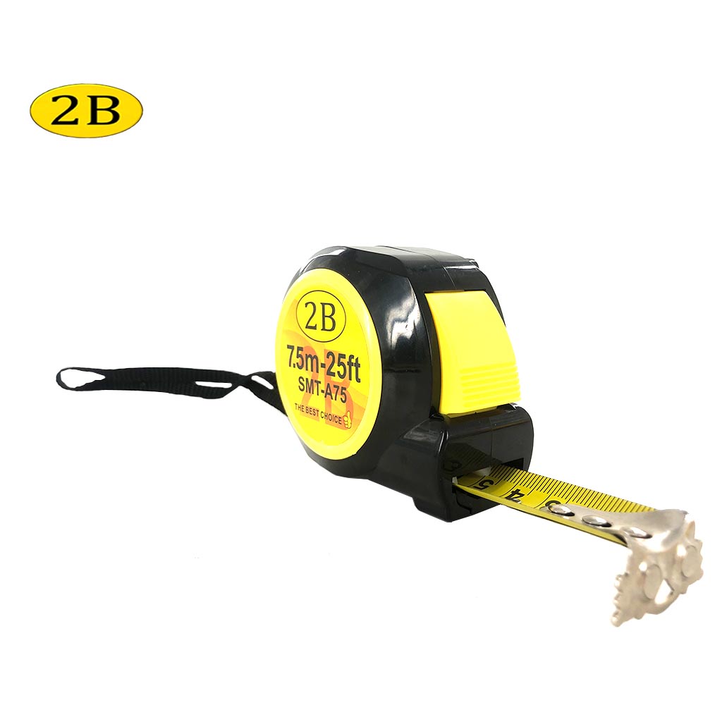 2B 7.5M/ 25FT Steel Tape Measure Ruler Yellow Blade Measuring Tape ...