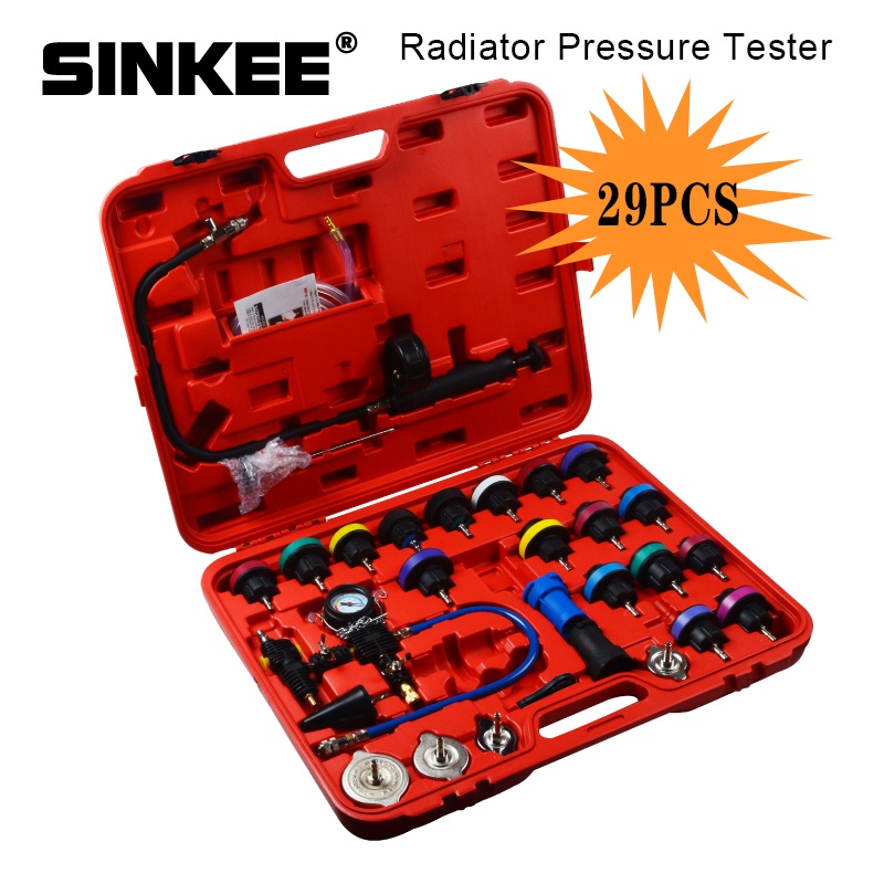 29Pcs Universal Radiator Pressure Tester Vacuum Type Cooling System ...