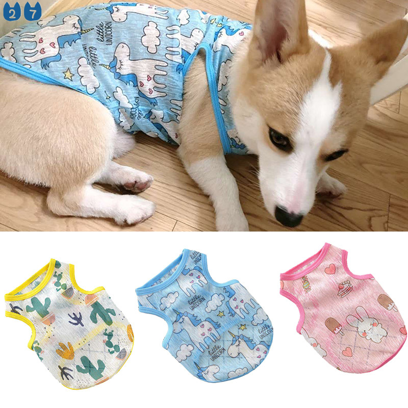 『27Pets』XS-2XL Puppy Dog Vest Tshirt Summer Pet Clothes for Small Dogs ...