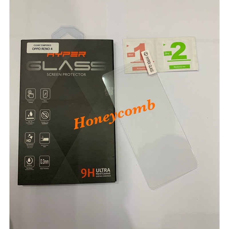 Oppo Reno 4 4F/ 4 Pro Tempered Glass Hyper Anti-Scratch Glass/ | Shopee ...